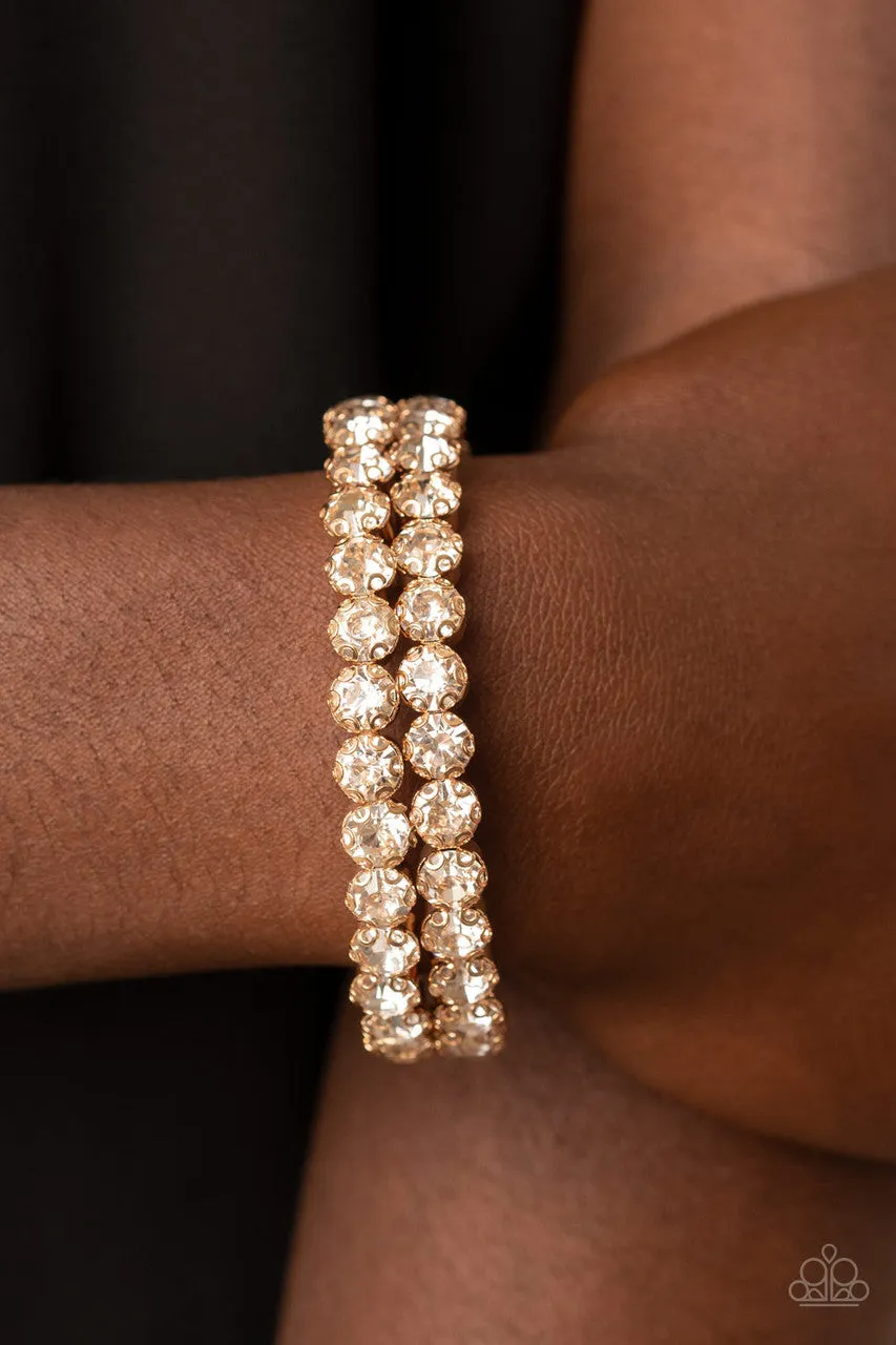 Megawatt Majesty Gold Paparazzi Bracelet