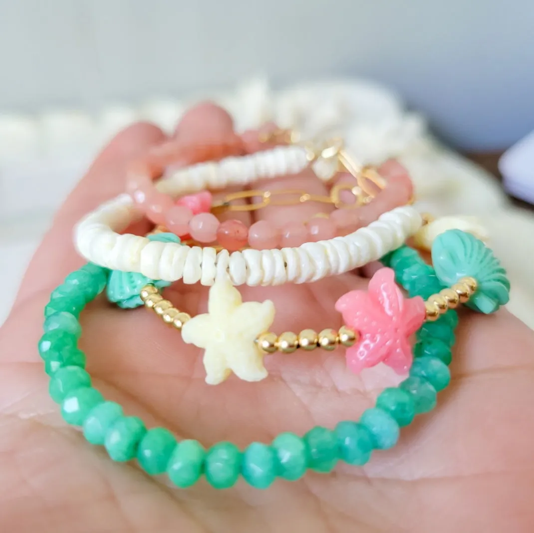 Mermaid - Girls Beach Bracelet - Set or Each
