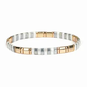 Miyuki Glass Tila Crystal Bracelet