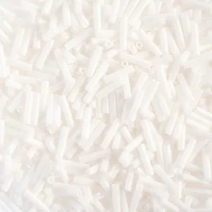Miyuki Slender Bugle 1.3x6mm Chalk White Opaque