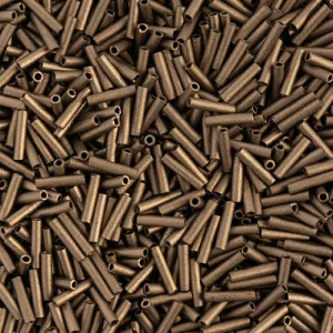 Miyuki Slender Bugle 1.3x6mm Dark Bronze Matte Metallic