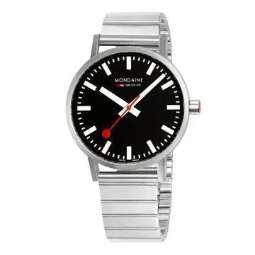 Mondaine Classic Stainless Steel Analogue Watch