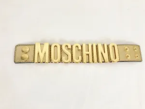 Moschino Gold Cuff Bracelet