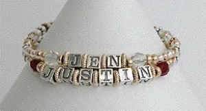 Mother's/Name Bracelets - Triple Strand
