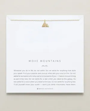 Move Mountains Necklace Gold/Crystal