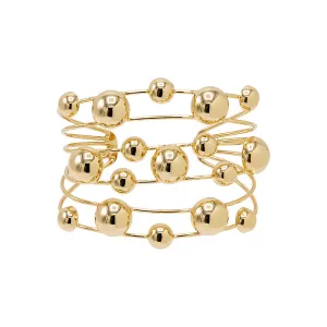 Multi Size Ball Cuff Bracelet