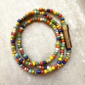 Multicolor Shine Wrap Bracelet / Wish Necklace
