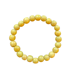 Mustard Wood 8mm Bracelet