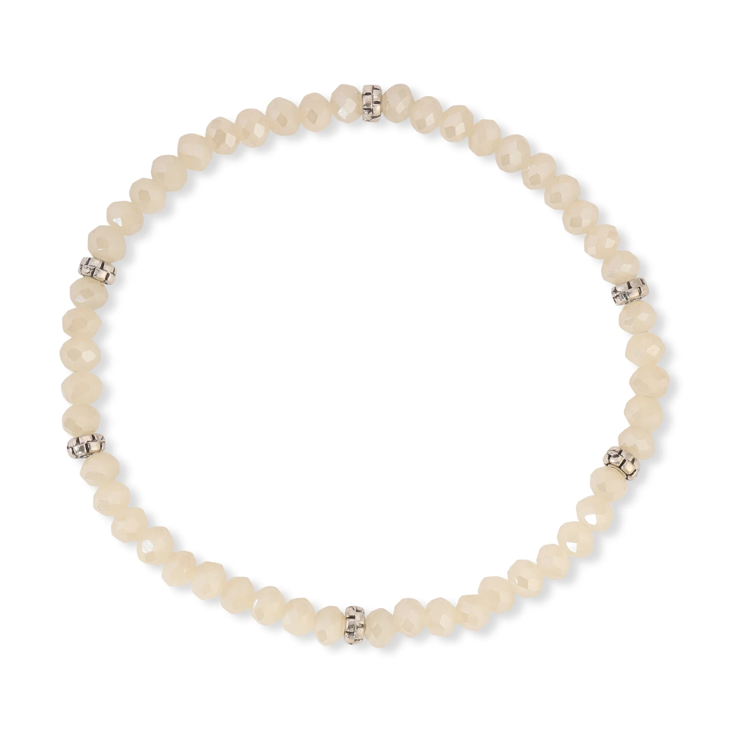 My FUN Colors Mini Crystal Bracelet Champagne AB Crystal / Silver Accent