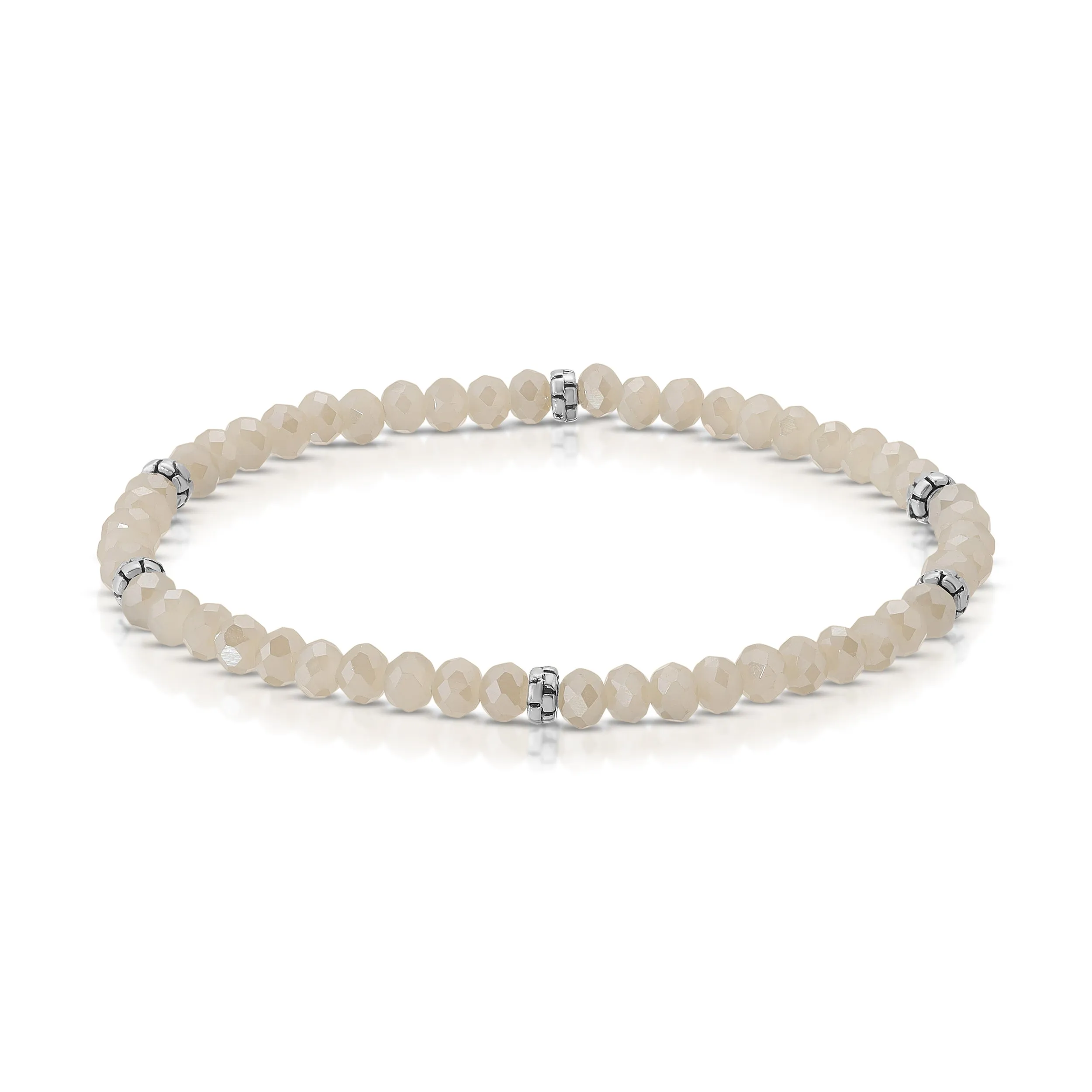 My FUN Colors Mini Crystal Bracelet Champagne AB Crystal / Silver Accent