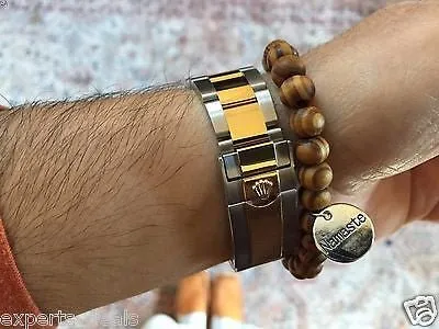 Namaste Jewelry Turquoise Wood Stone Buddah Yogi OM Love Energy Free Bracelet
