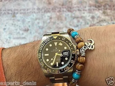 Namaste Jewelry Turquoise Wood Stone Buddah Yogi OM Love Energy Free Bracelet
