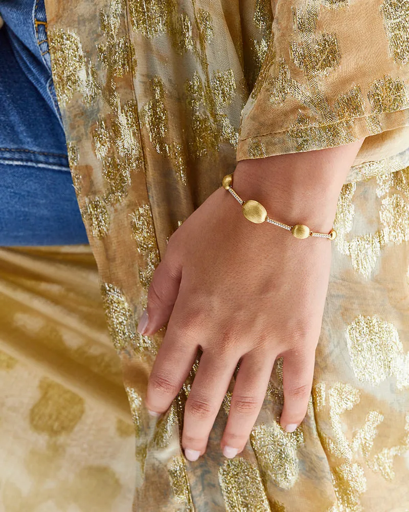 Nanis 18k Yellow Gold Diamond Boules Bracelet