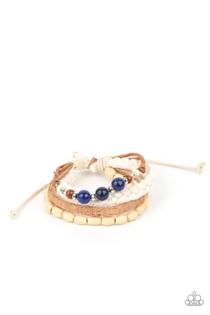 Natural-Born Navigator Blue Paparazzi Bracelet