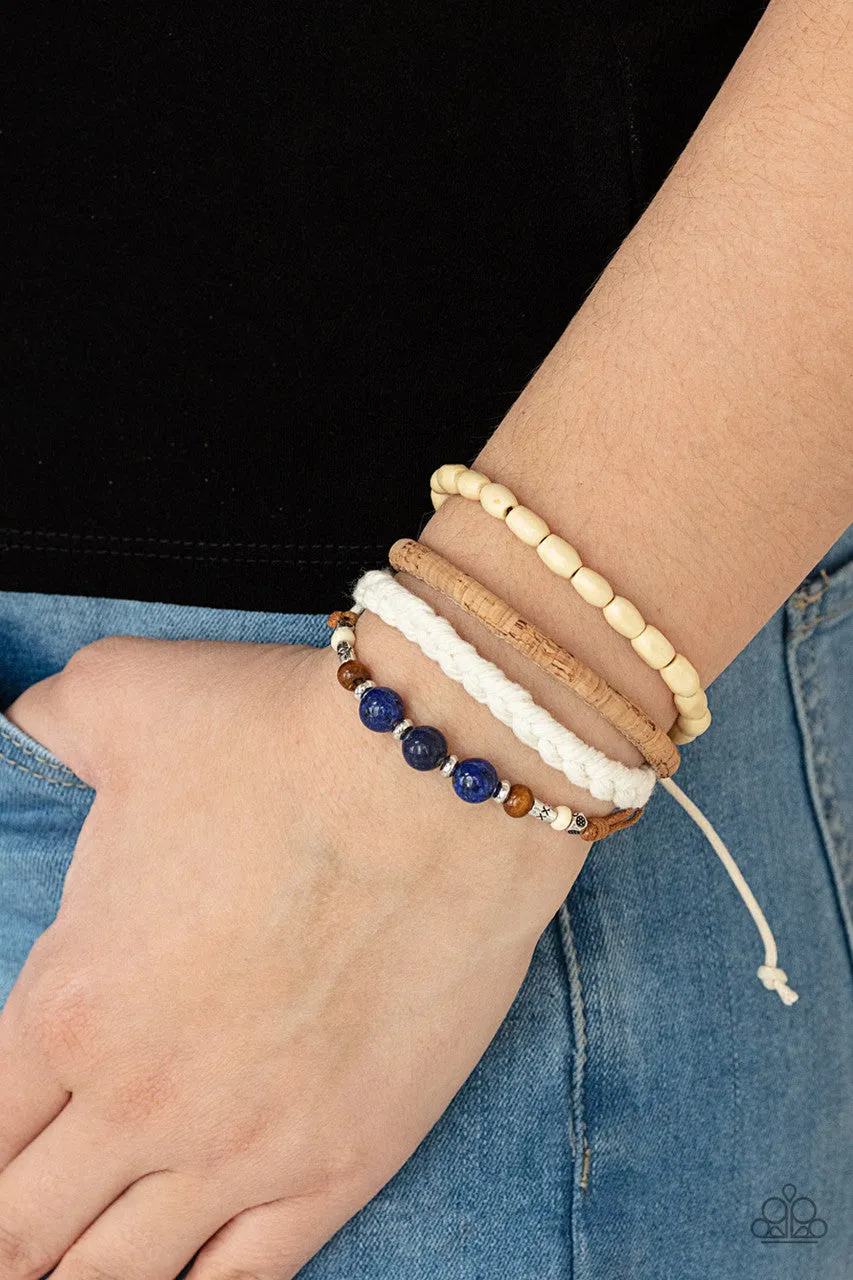 Natural-Born Navigator Blue Paparazzi Bracelet