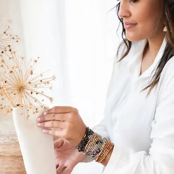 NATURAL GEMSTONE WRAP BRACELET AND NECKLACE CONVERTIBLE