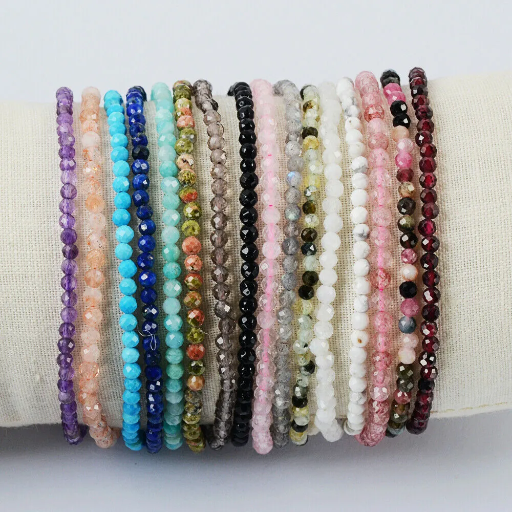 Natural Quartz/Crystals Bracelets  24k Gold Plated