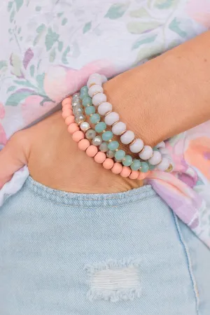 Nights Out Pendant Bracelet Set- Multicolor
