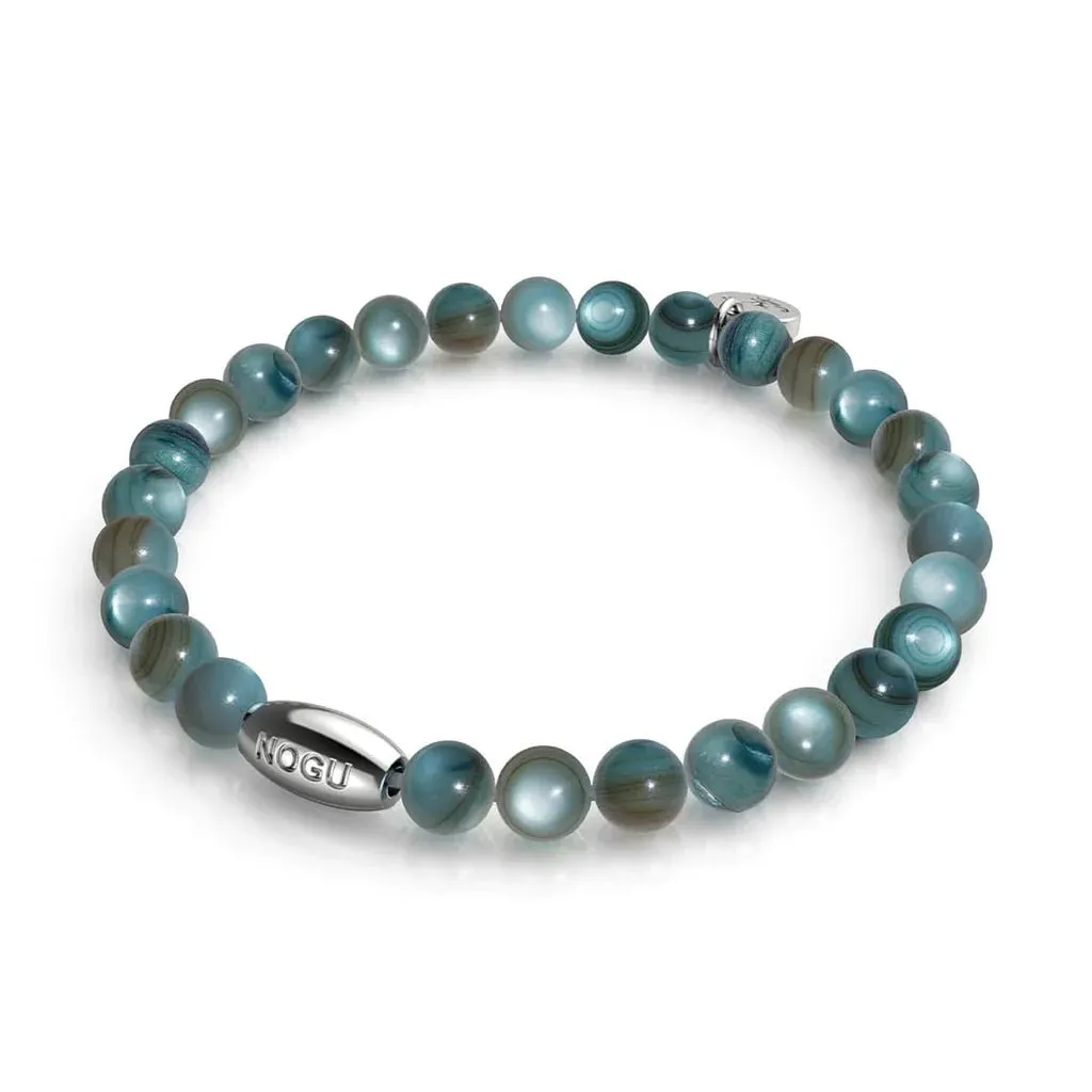 Nogu Viridian Kelp x Silver | Abalone Bracelet