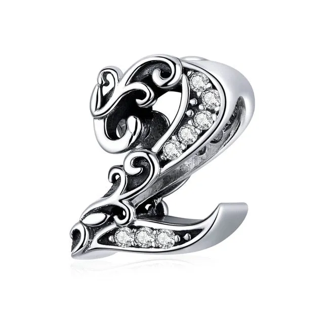 Number Beads  Charm