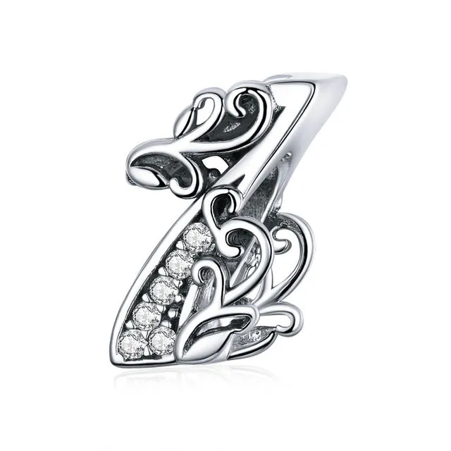 Number Beads  Charm