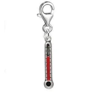 Nurse Thermometer Charm Clip on for Bracelet