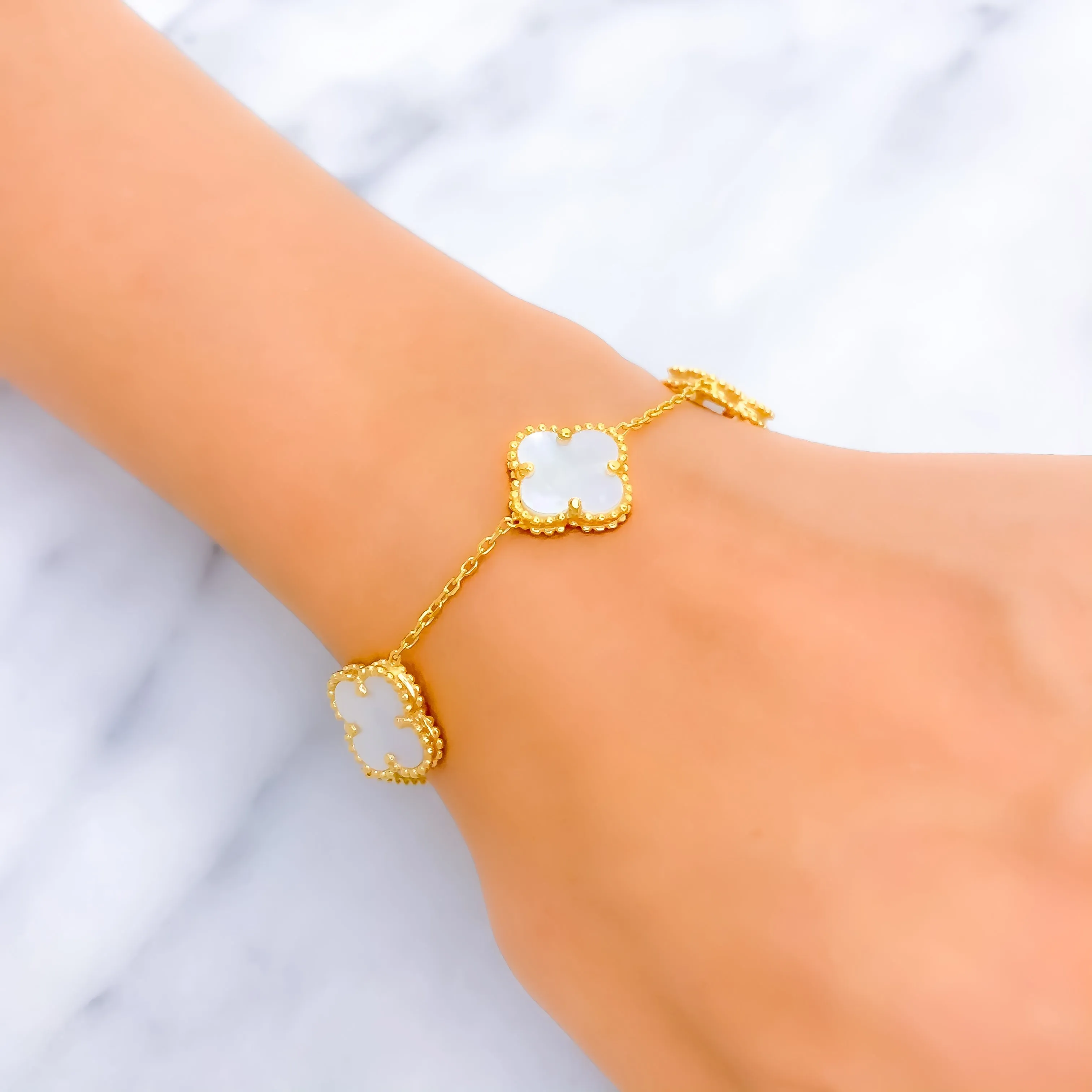 Opulent Gleaming 21k Gold Bracelet