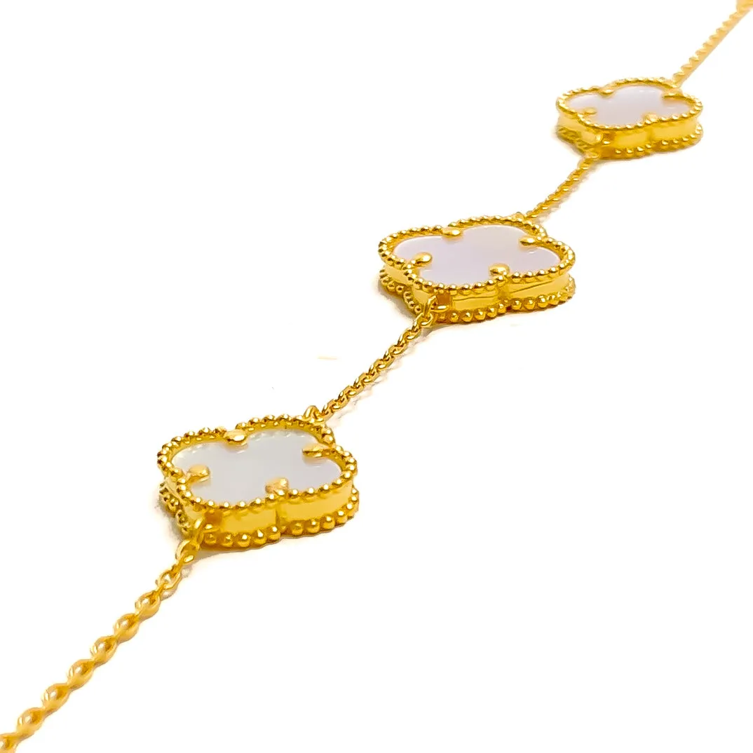 Opulent Gleaming 21k Gold Bracelet
