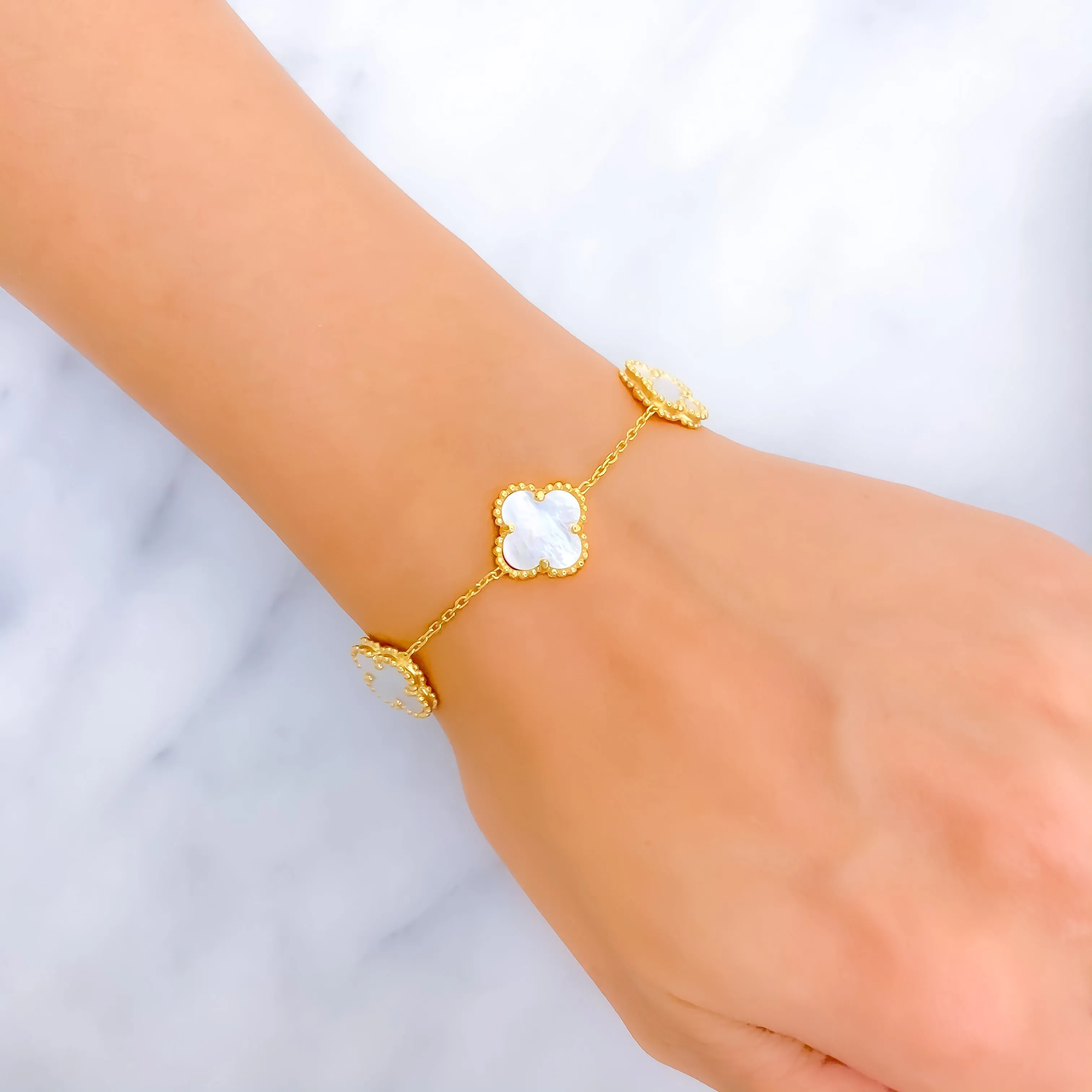 Opulent Gleaming 21k Gold Bracelet