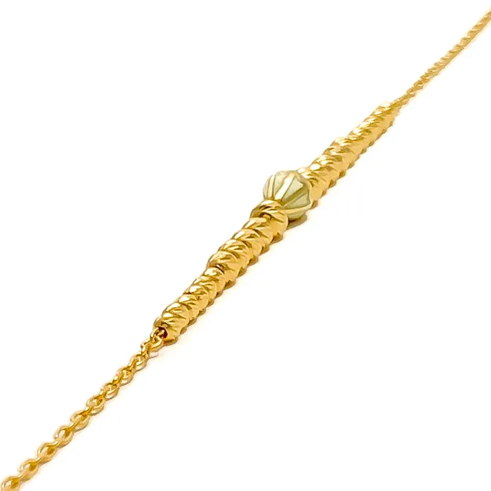 Opulent Petite 21k Gold Bracelet