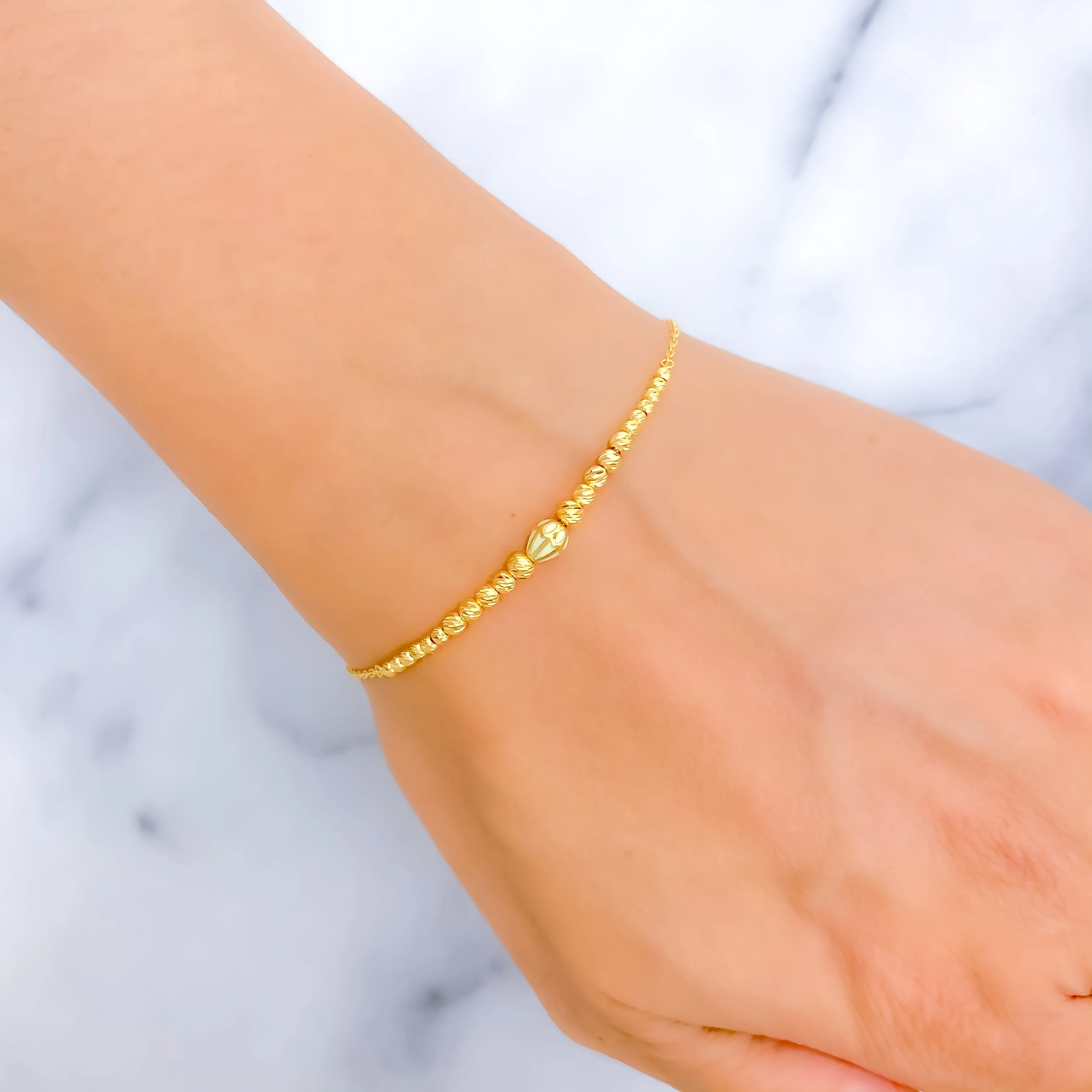 Opulent Petite 21k Gold Bracelet