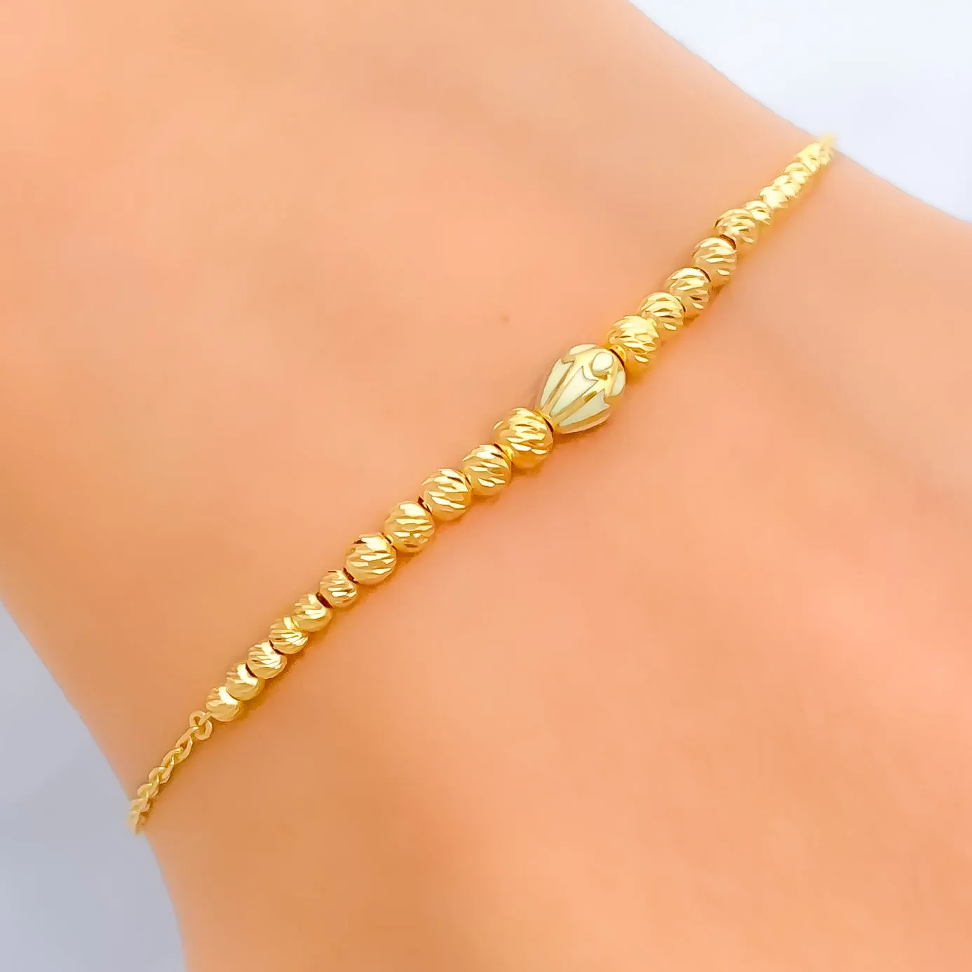 Opulent Petite 21k Gold Bracelet