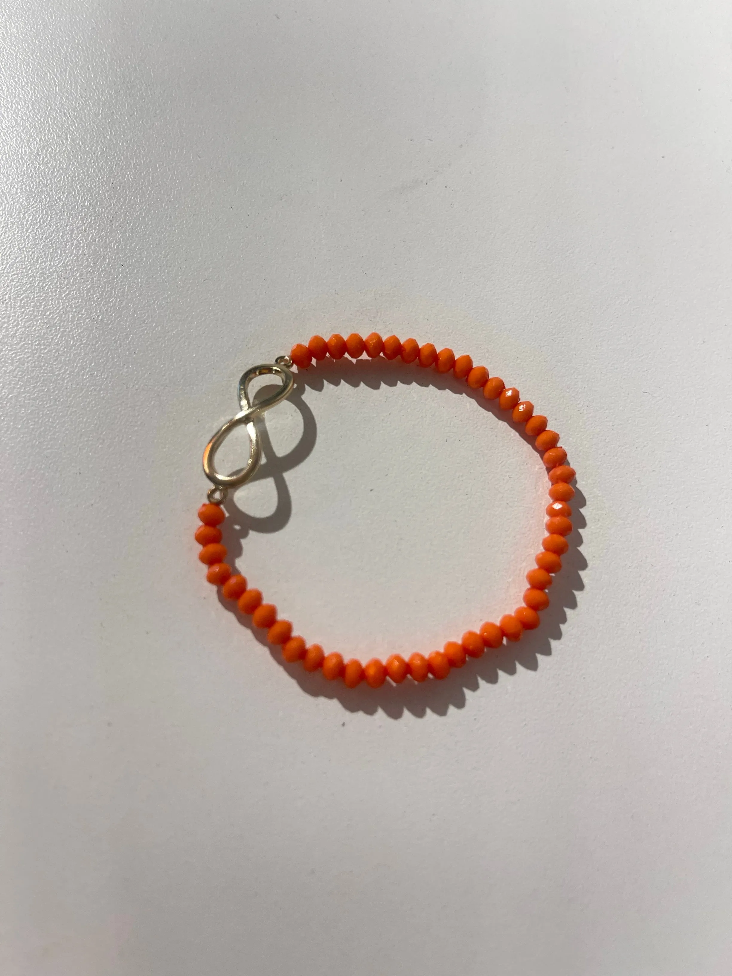 Orange Crush crystal Stretch bracelet