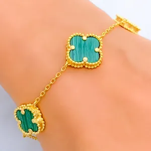 Ornamental Decadent 21k Gold Bracelet