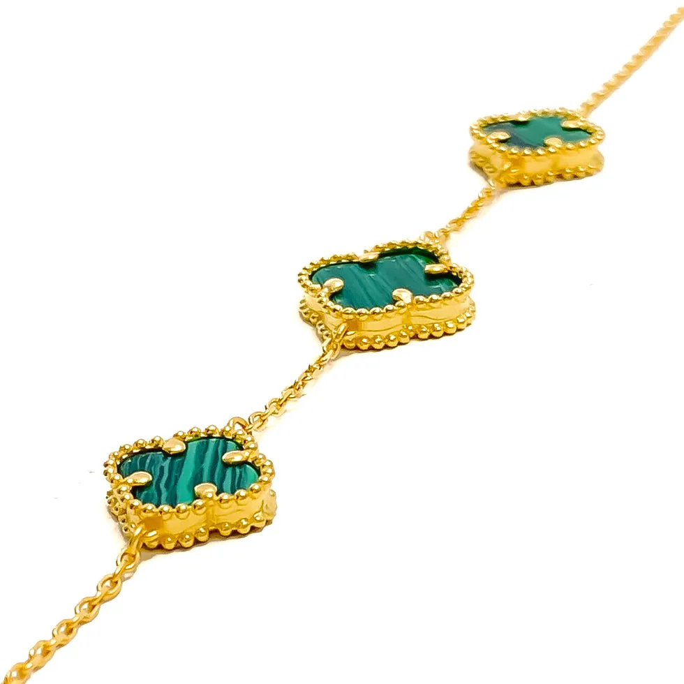 Ornamental Decadent 21k Gold Bracelet