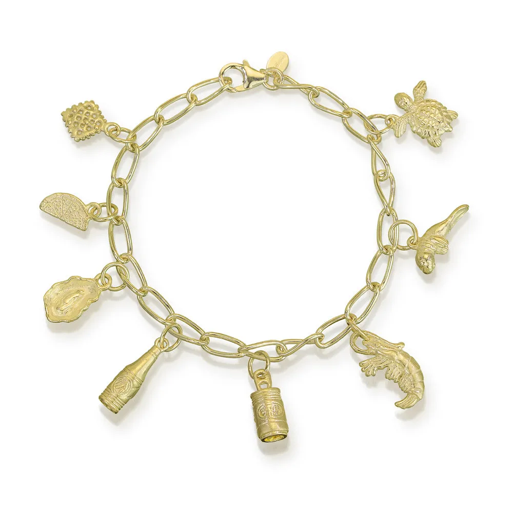 Oyster Charm in Gold