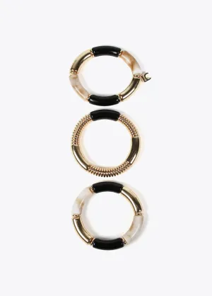 Pack of bracelets with acrylic pieces