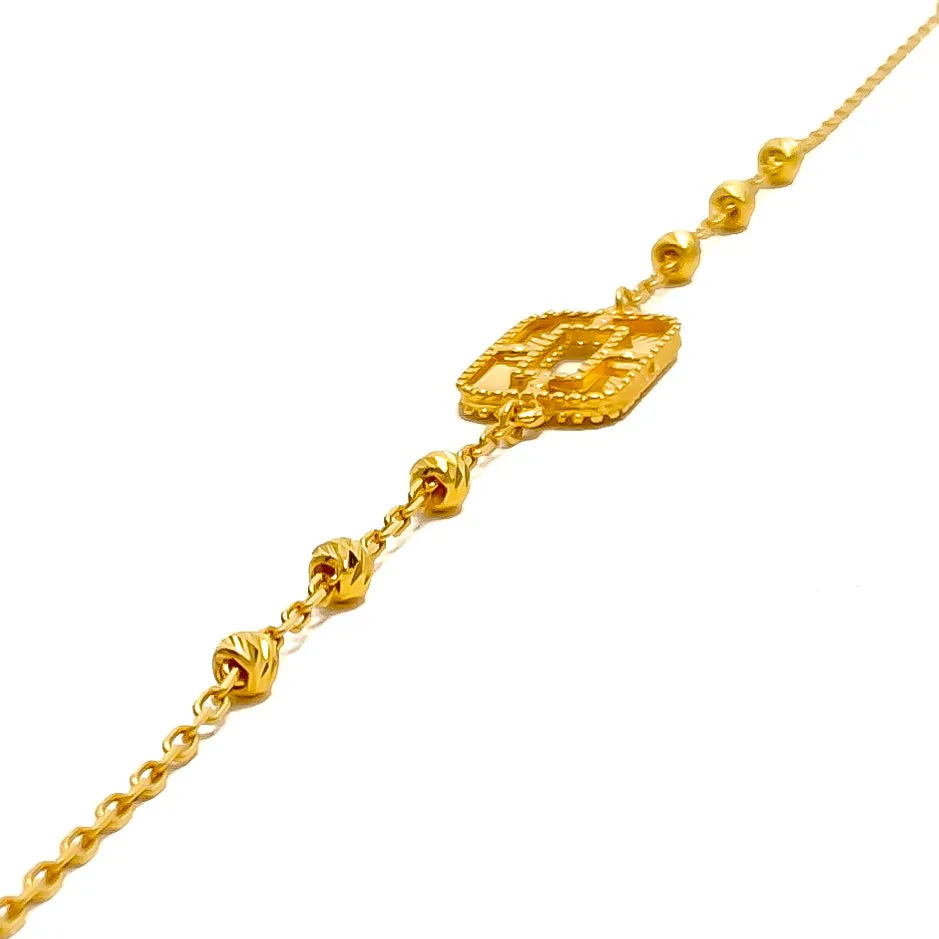 Palatial Jazzy 21k Gold Bracelet