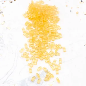 Pale Yellow Half Tila Beads