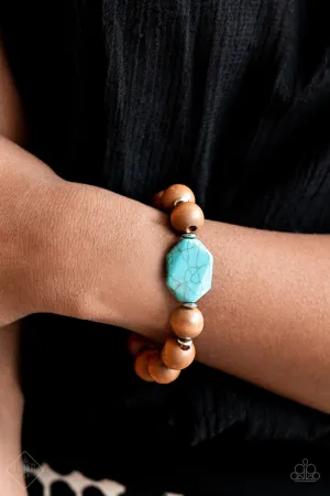 Paparazzi Abundantly Artisan - Blue Fashion Fix Bracelet