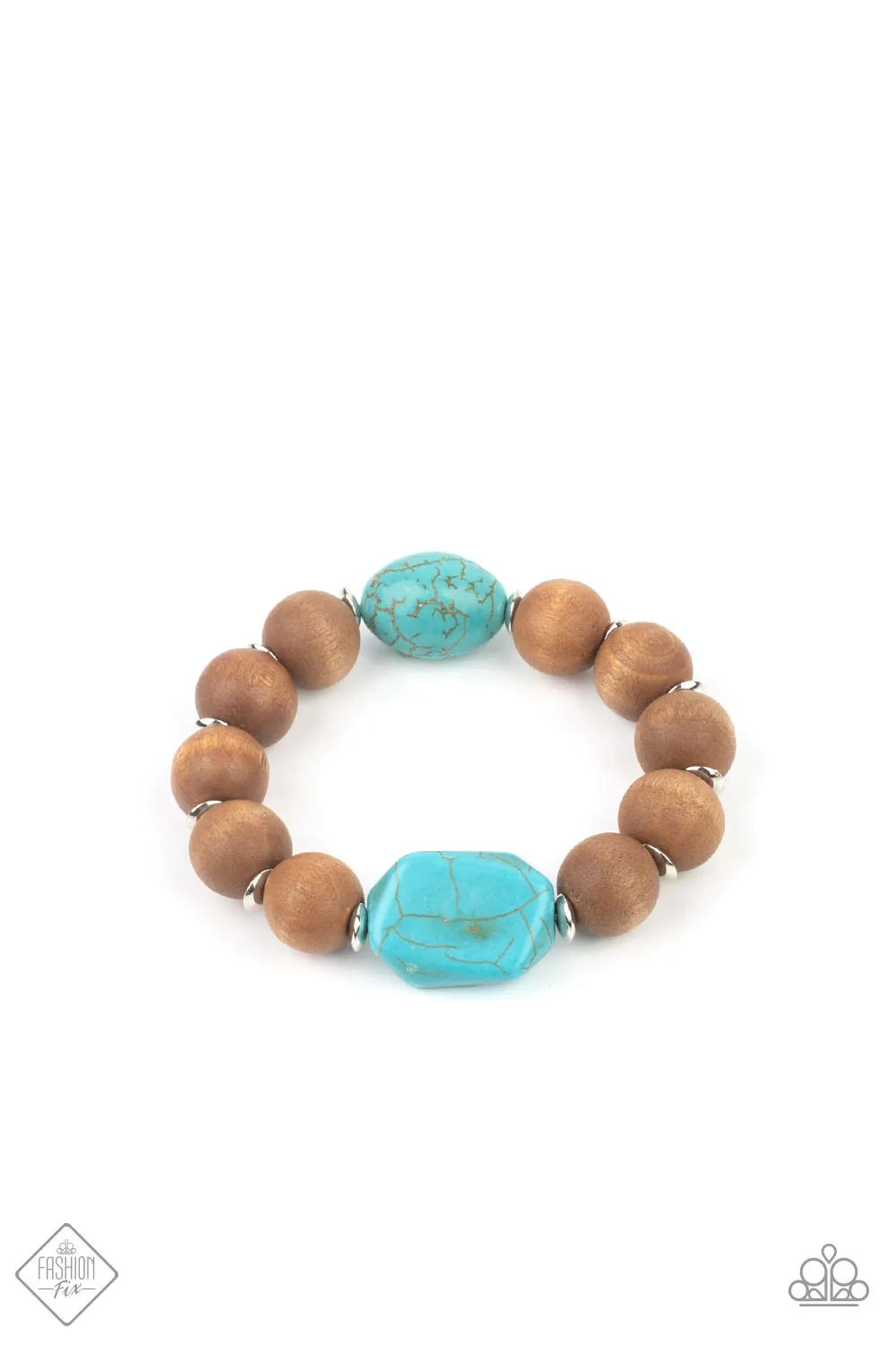 Paparazzi Abundantly Artisan - Blue Fashion Fix Bracelet