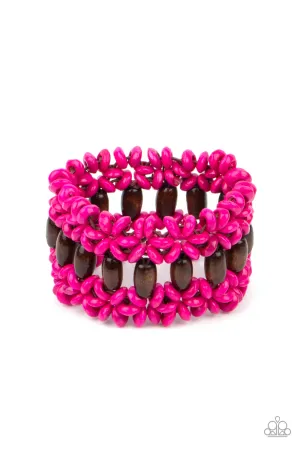 Paparazzi Bali Beach Retreat - Pink Bracelet