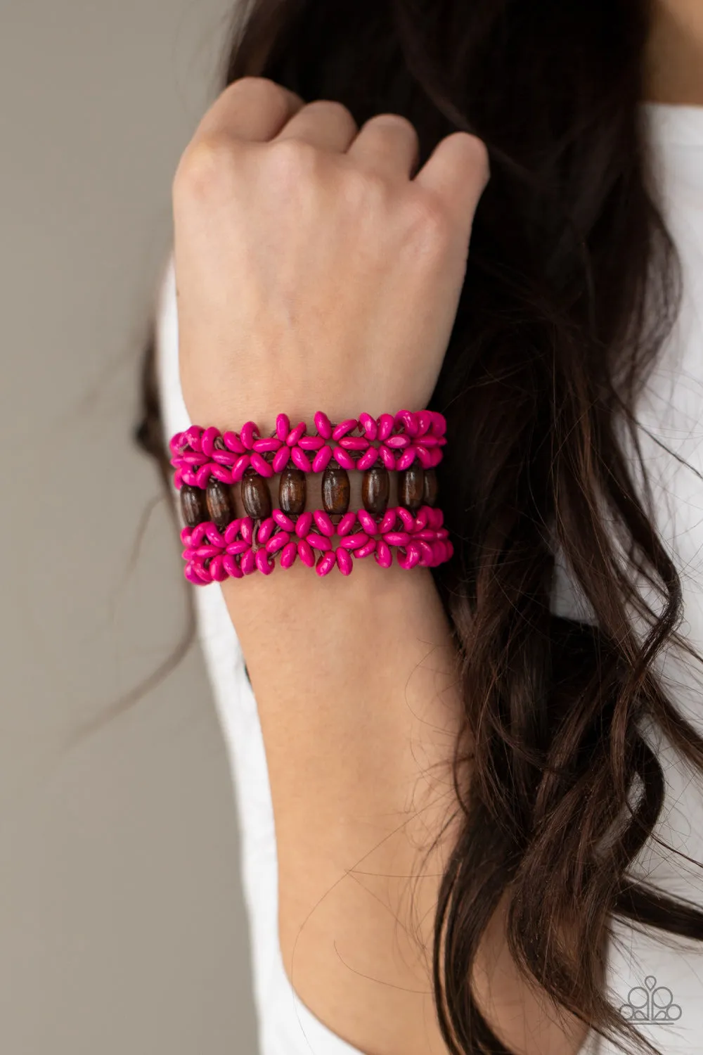 Paparazzi Bali Beach Retreat - Pink Bracelet
