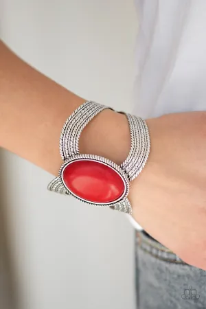 Paparazzi Coyote Couture - Red Bracelet