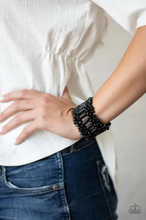 Paparazzi Fiji Flavor - Black Bracelet