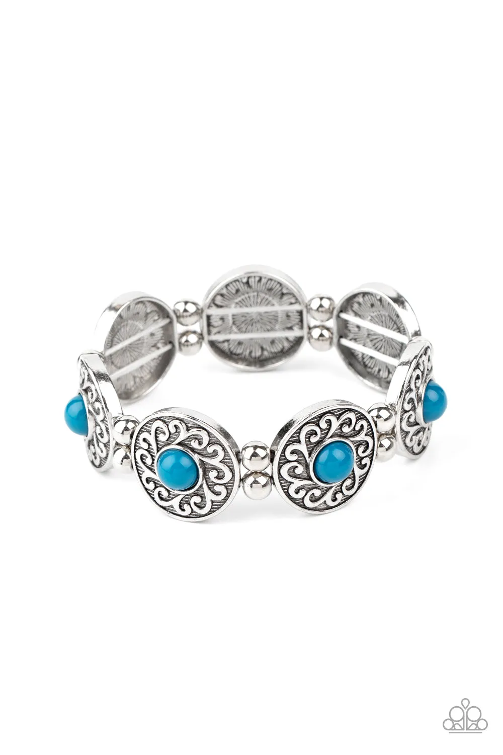 Paparazzi - Flirty Finery - Blue Bracelet