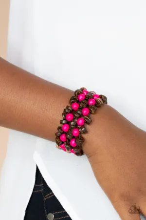 Paparazzi Tahiti Tourist - Pink Bracelet
