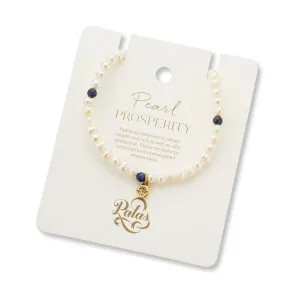PEARL & LAPIS LAZULI PROSPERITY BRACELET