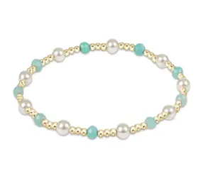 Pearl Sincerity Pattern 4mm Bead Bracelet Amazonite