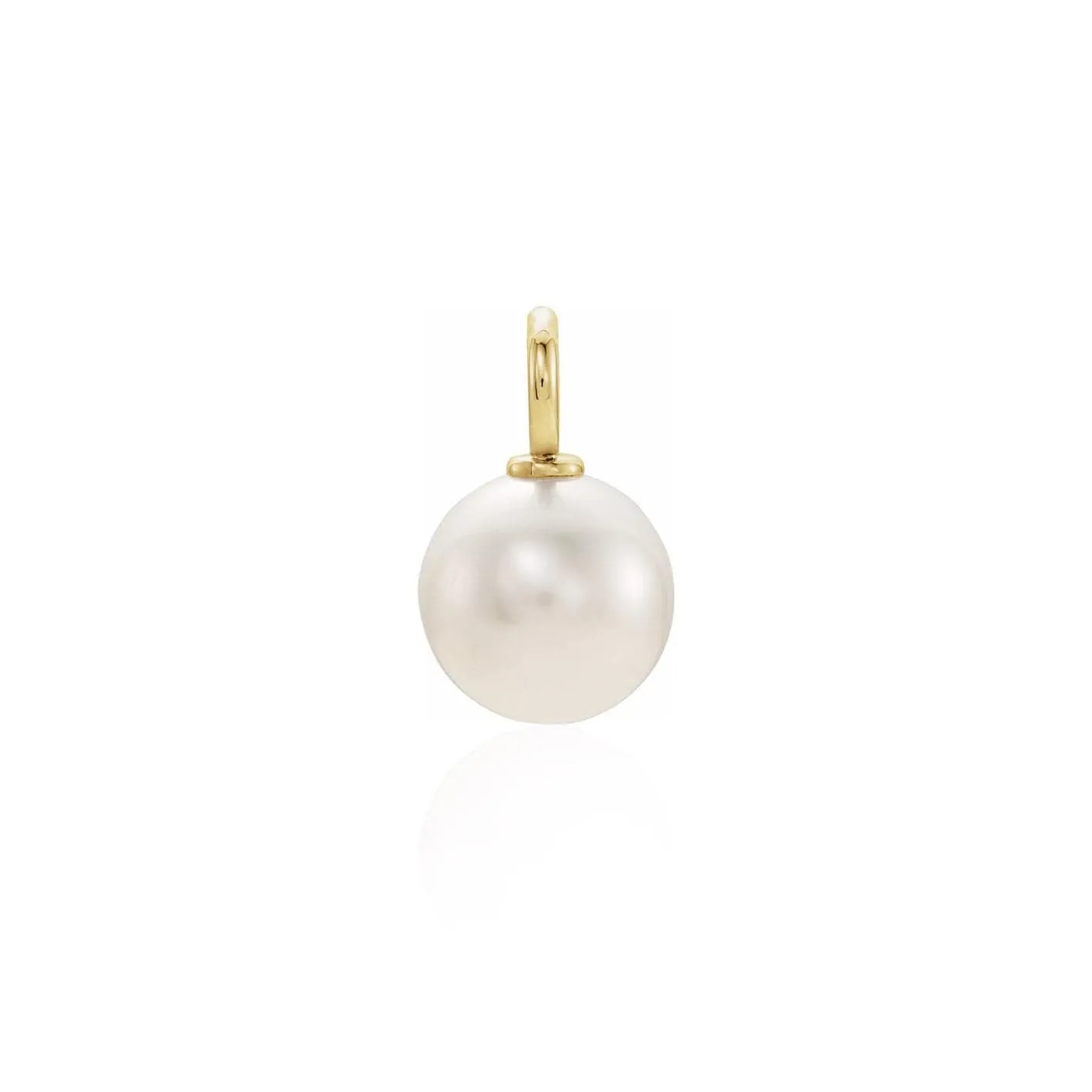Pendentif perle d'eau douce et or 10k
